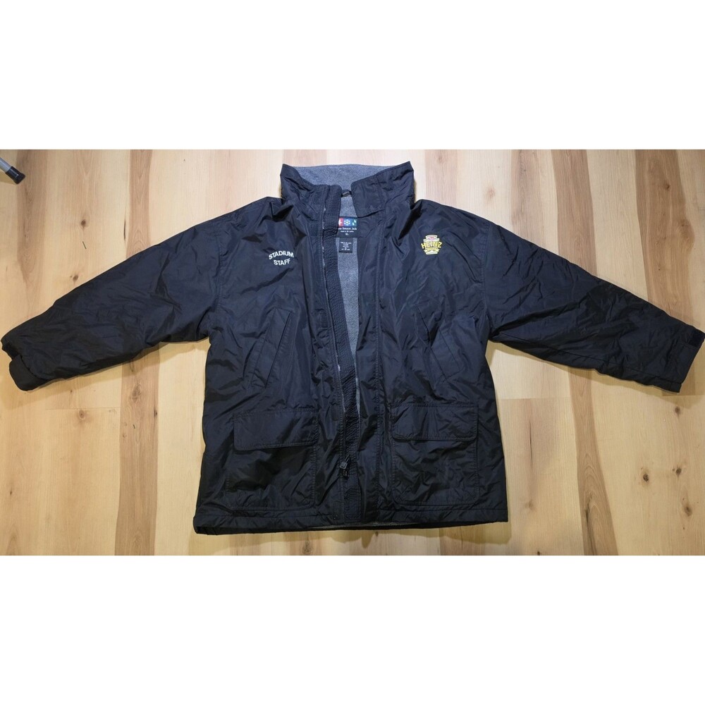Pittsburgh Steelers Rare Heinz Field Stadium Staff Jacket Coat Mens XL Fleece